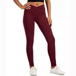 Jenni On Repeat Crossover Full Length Legging, Plum Wine XS